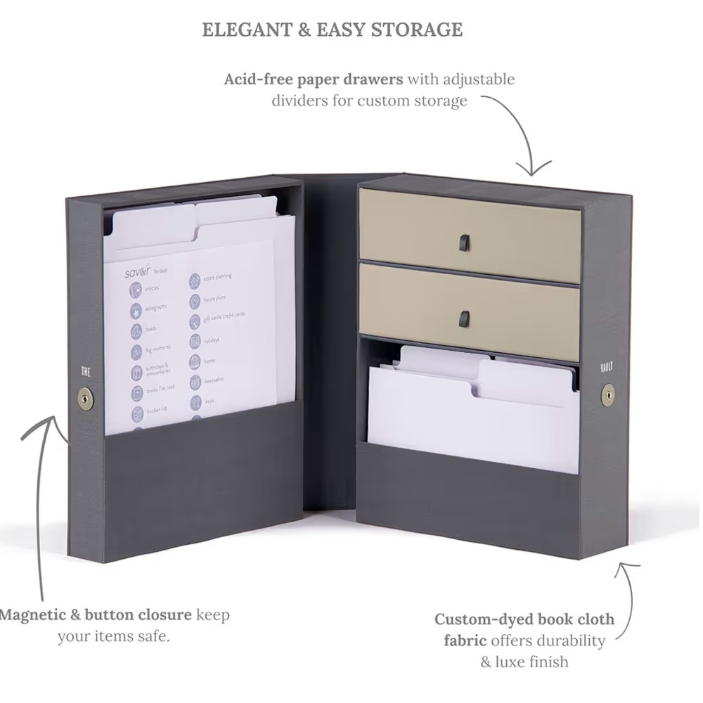 Gray Home Office Organizer - Picture 7 of 8
